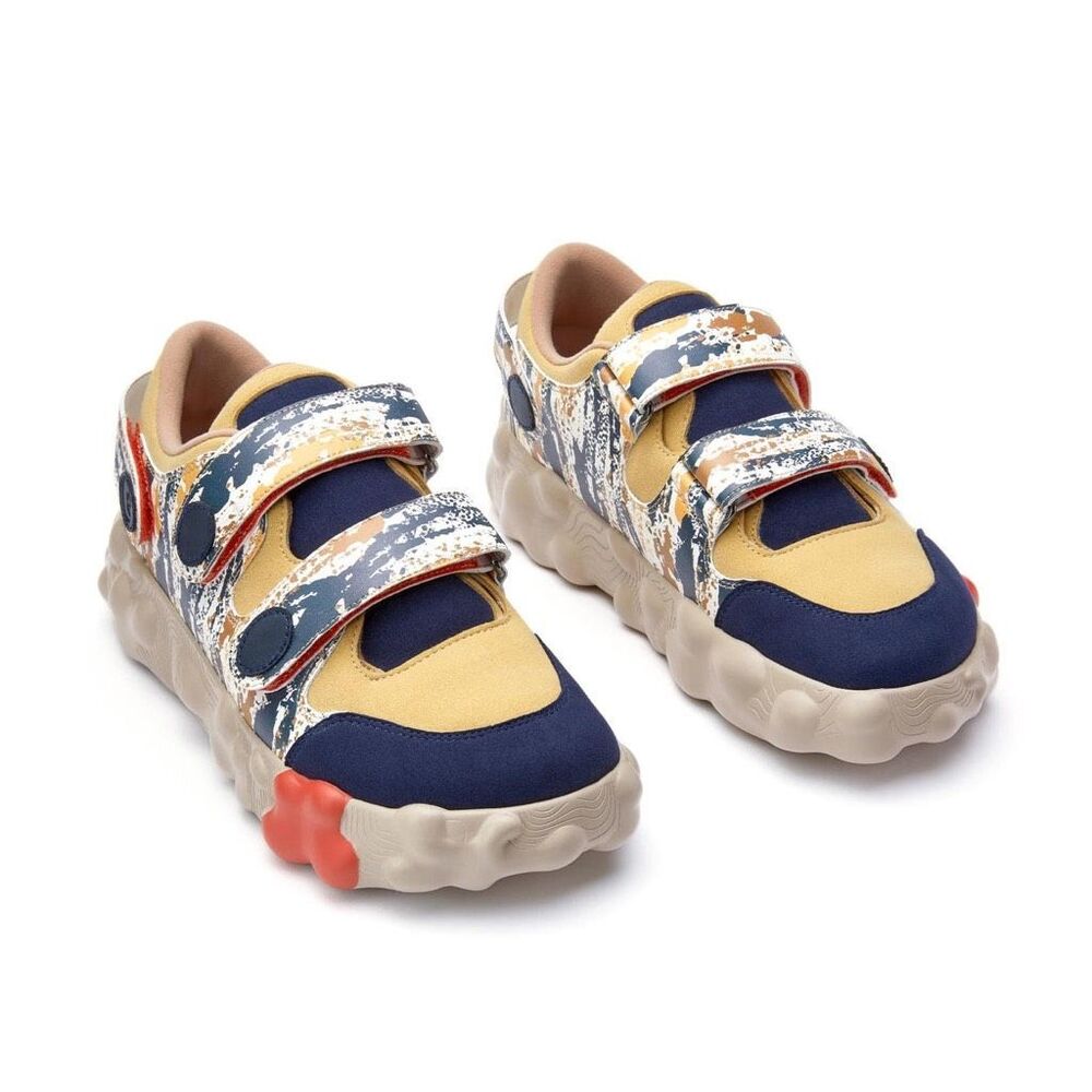 UIN Men's Walking Travel Shoes Casual Sneaker (A Graffiti Wall 3)